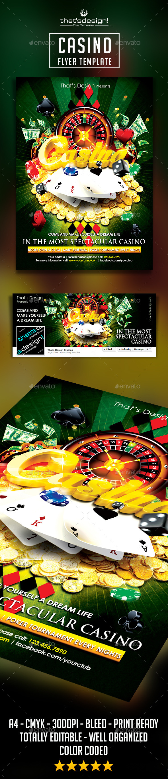 Casino Flyer Template - Events Flyers