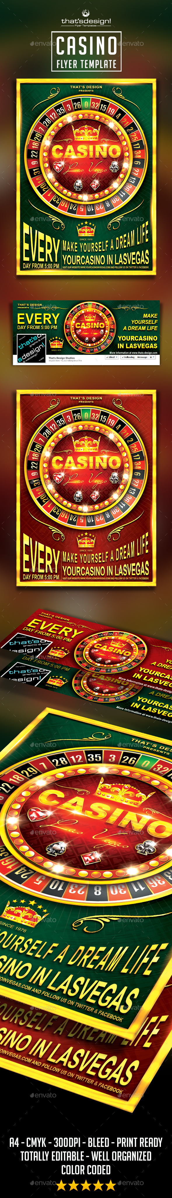 Casino Flyer Template V2 - Clubs & Parties Events