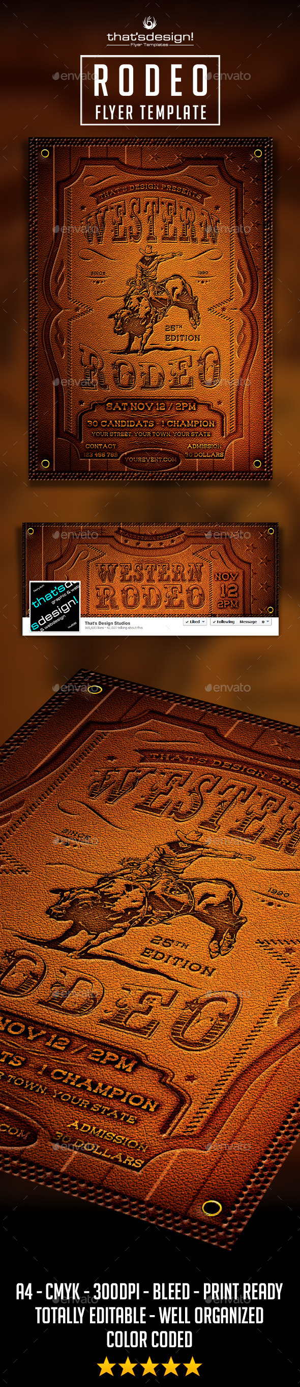 Rodeo Flyer Template - Events Flyers