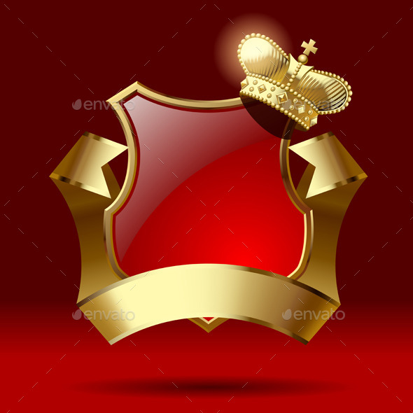 GraphicRiver Badge with Ribbon and Crown 8990744 GraphicRiver Badge with Ribbon and Crown 8990744