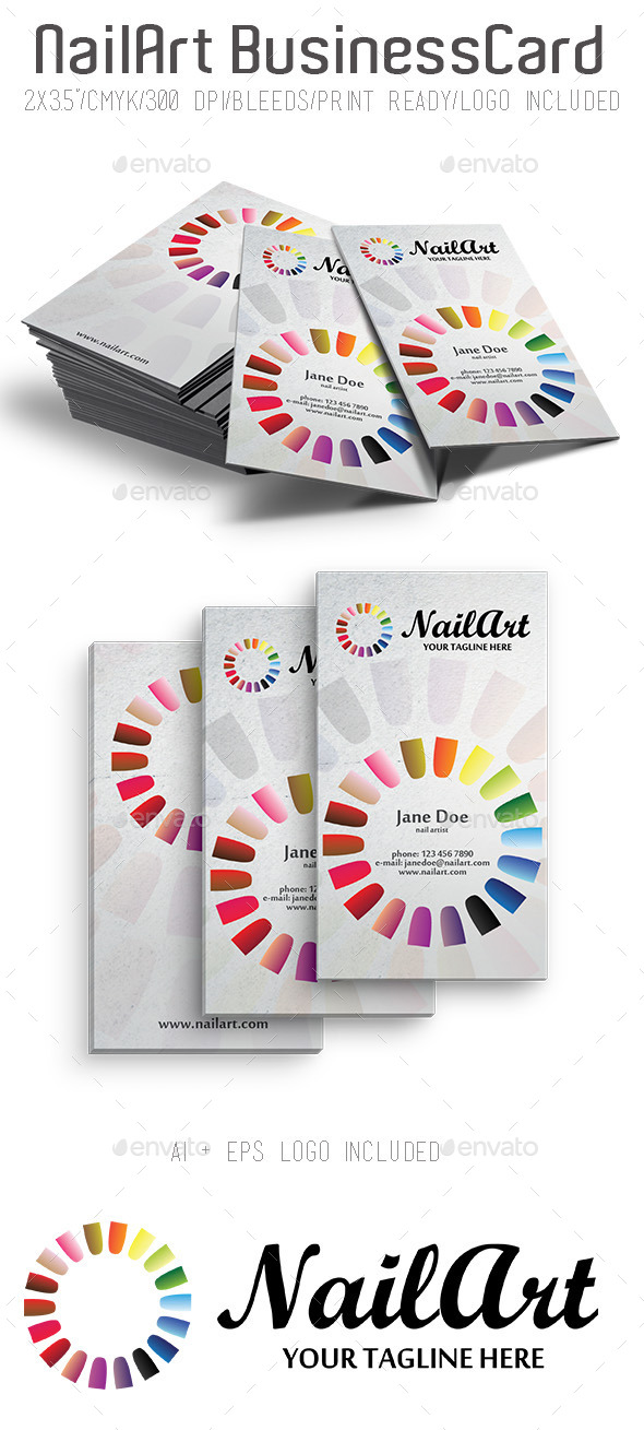 NailArt Business Card NailArt Business Card