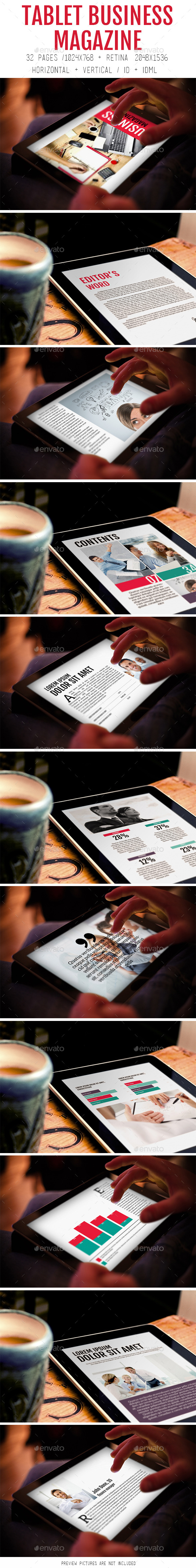 GraphicRiver Tablet Business Magazine 8993250 GraphicRiver Tablet Business Magazine 8993250