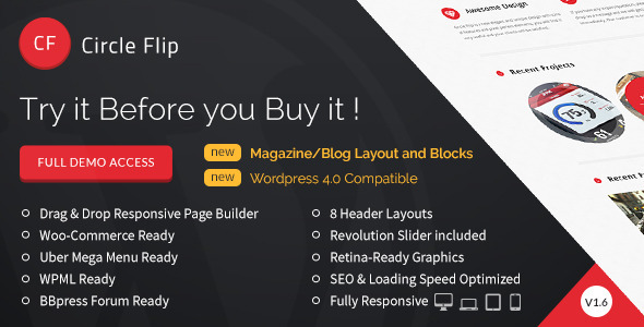 Circle Flip Responsive Wordpress Multipurpose Theme Circle Flip Responsive Wordpress Multipurpose Theme