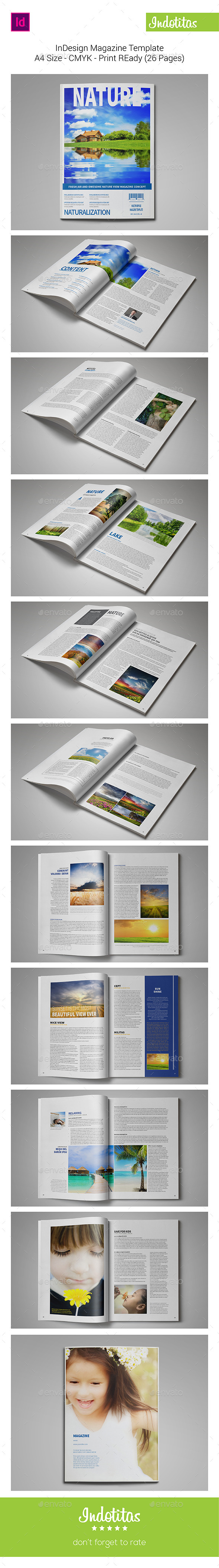 GraphicRiver Nature Magazine Template 8995410 GraphicRiver Nature Magazine Template 8995410