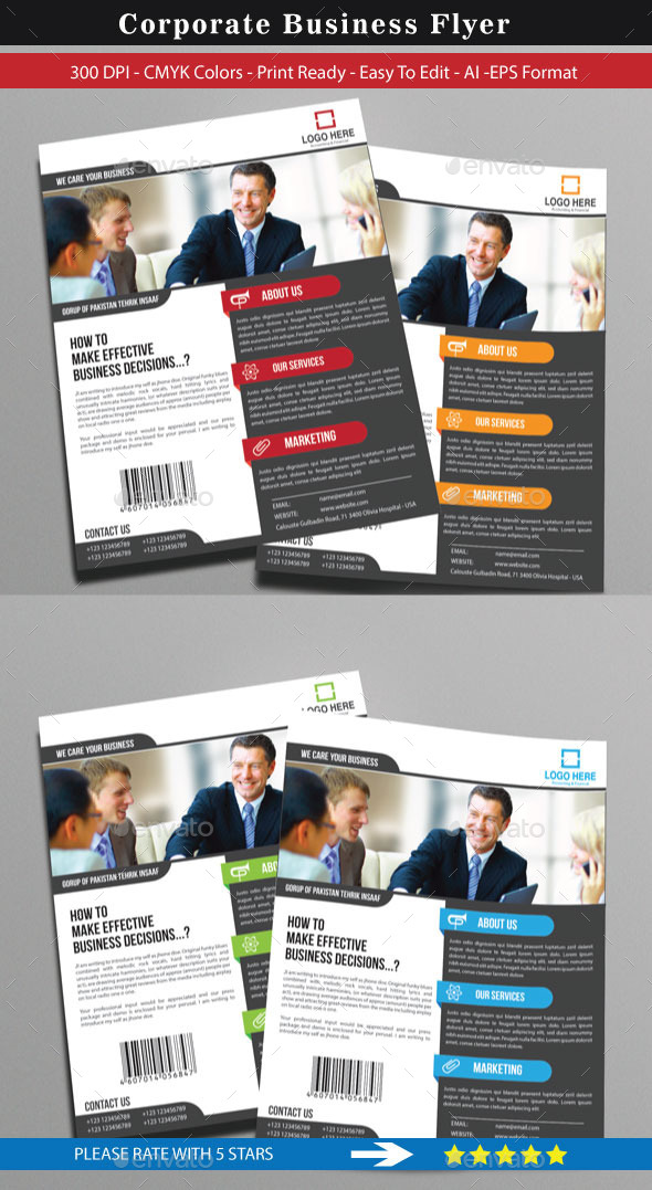 GraphicRiver Corporate Flyer For Business 8996133 GraphicRiver Corporate Flyer For Business 8996133
