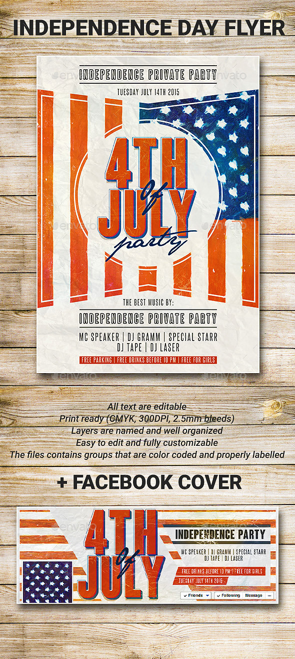 GraphicRiver US Flag 4th Of July Party Flyer 8980009 GraphicRiver US Flag 4th Of July Party Flyer 8980009