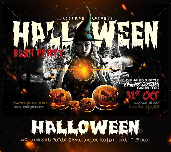 GraphicRiver Halloween Party Flyer 8996867 GraphicRiver Halloween Party Flyer 8996867