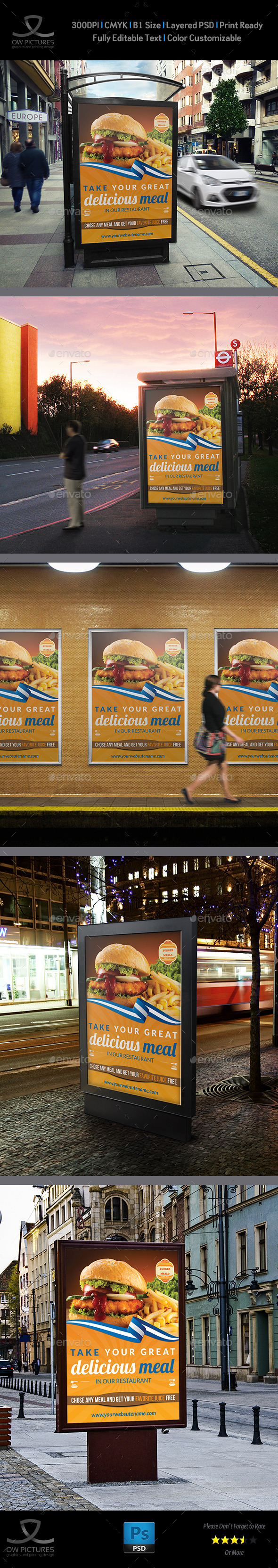 GraphicRiver Burger Restaurant Poster Template Vol.2 8997081 GraphicRiver Burger Restaurant Poster Template Vol.2 8997081