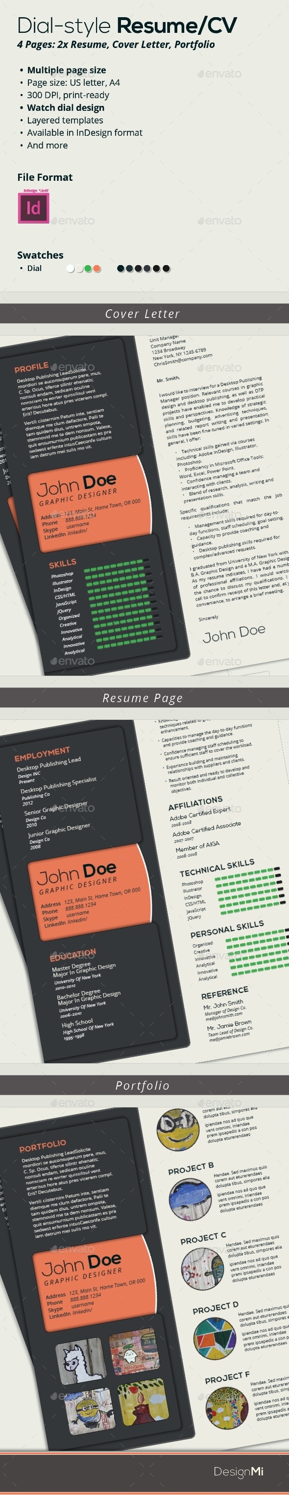 GraphicRiver Resume Template Dial Style 3 Pages 8997290 GraphicRiver Resume Template Dial Style 3 Pages 8997290