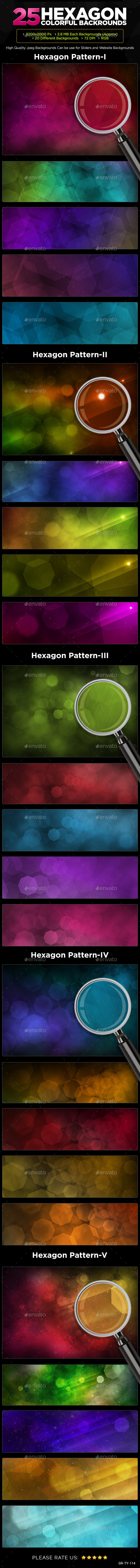 GraphicRiver 25 Hexagon Backgrounds 8997433 GraphicRiver 25 Hexagon Backgrounds 8997433