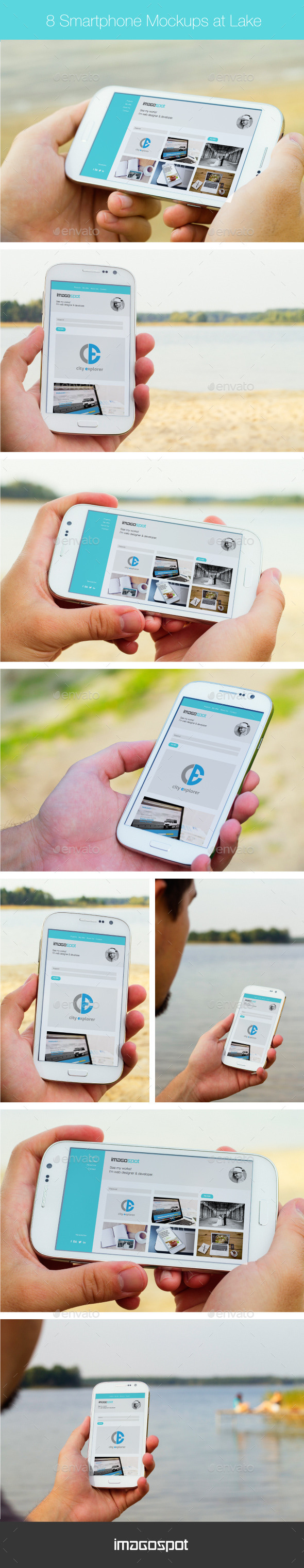 GraphicRiver Realistic Outdoor Smartphone Mockups 8997450 GraphicRiver Realistic Outdoor Smartphone Mockups 8997450