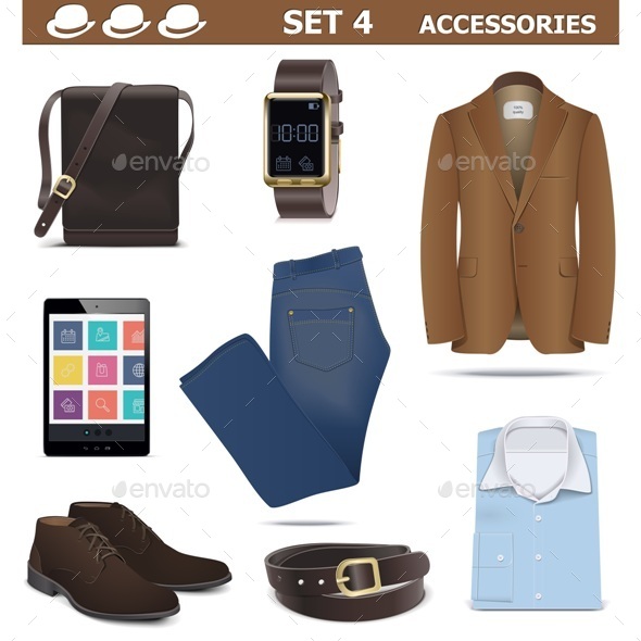 GraphicRiver Vector Male Accessories Set 4 8997964 GraphicRiver Vector Male Accessories Set 4 8997964