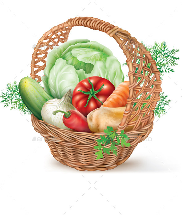GraphicRiver Basket of Vegetables 8998556 GraphicRiver Basket of Vegetables 8998556