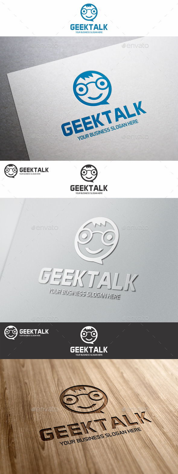 Geek Talk Logo Template (Humans)