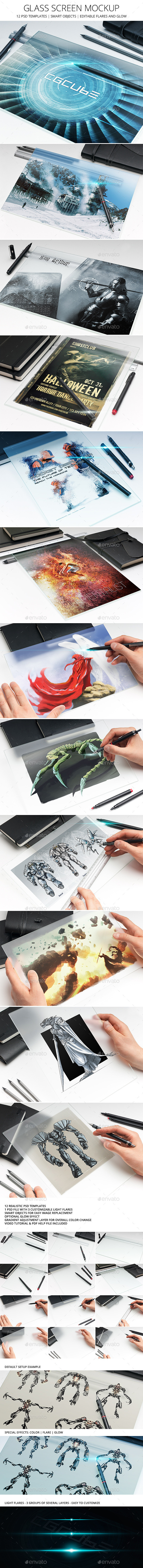 GraphicRiver Glass Screen Mock-Up 8999749 GraphicRiver Glass Screen Mock-Up 8999749