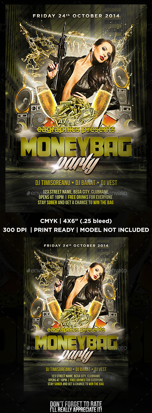 GraphicRiver MoneyBag Flyer for Party 9000144 GraphicRiver MoneyBag Flyer for Party 9000144