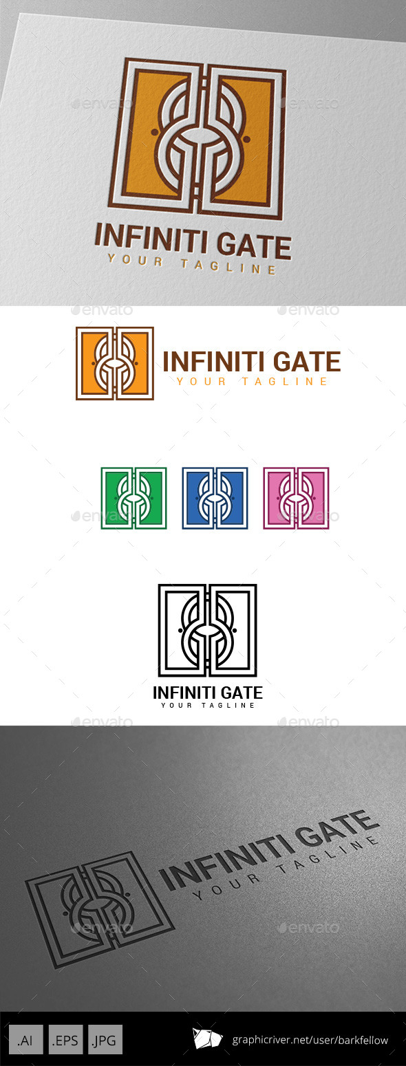 Decorative Infinitive Ornament Gate Logo (Crests)