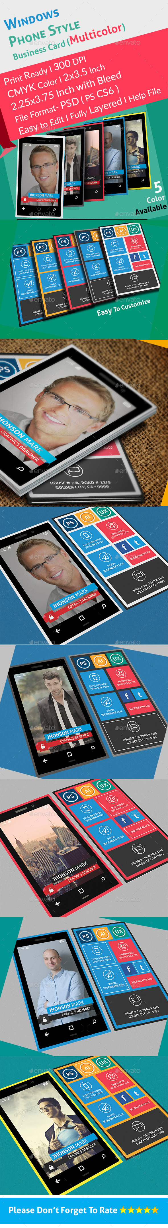 GraphicRiver Windows Phone Style Colorful Business Card 8980319 GraphicRiver Windows Phone Style Colorful Business Card 8980319