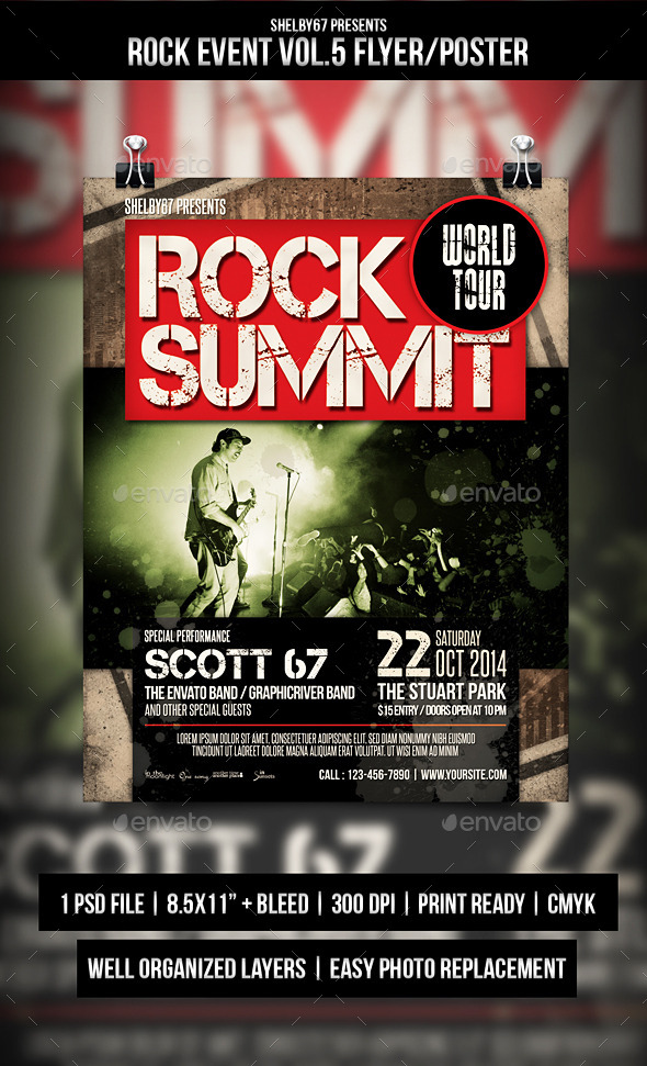GraphicRiver Rock Event Flyer Poster Vol.5 9000625 GraphicRiver Rock Event Flyer Poster Vol.5 9000625