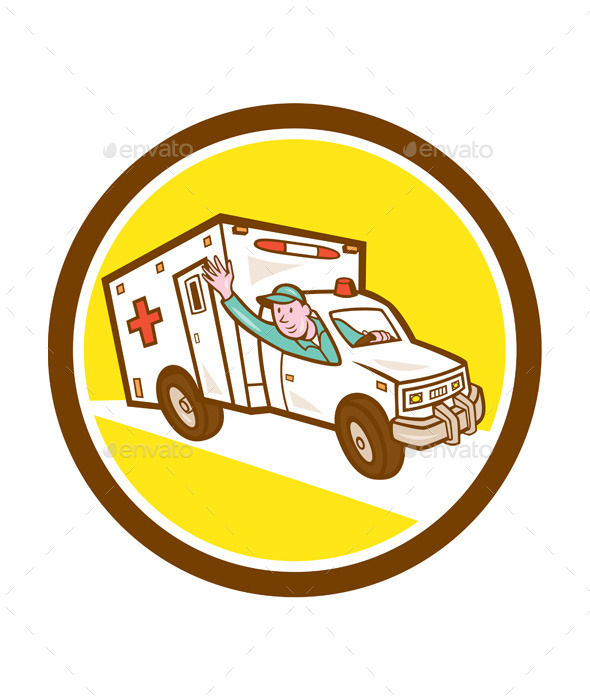 GraphicRiver Ambulance Emergency Vehicle Cart 9001122 GraphicRiver Ambulance Emergency Vehicle Cart 9001122