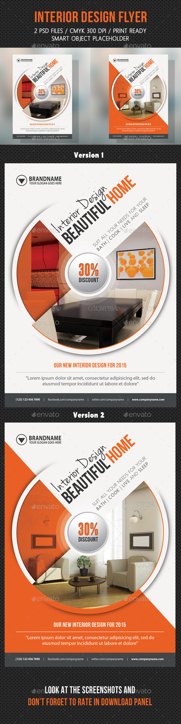 GraphicRiver Interior Design Flexible Flyer 9001439 GraphicRiver Interior Design Flexible Flyer 9001439