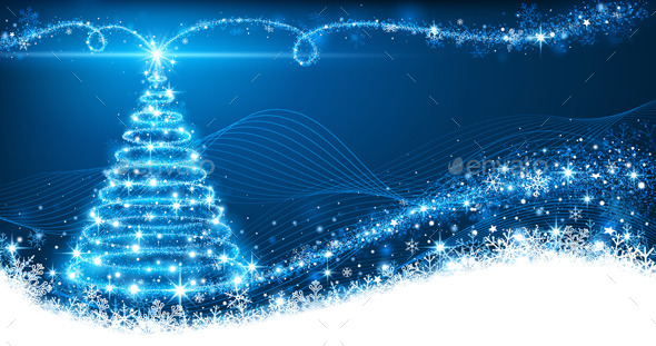 GraphicRiver Christmas Background with Magic Tree 9002258 GraphicRiver Christmas Background with Magic Tree 9002258