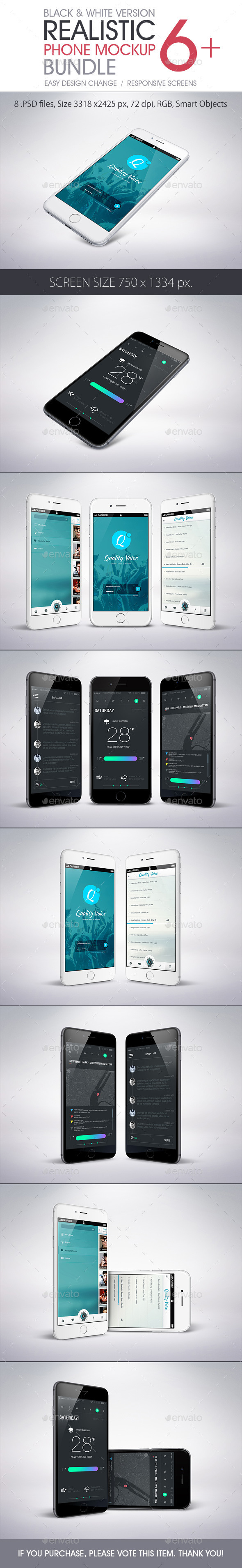 GraphicRiver Phone 6 Plus Mockup Bundle 9002673 GraphicRiver Phone 6 Plus Mockup Bundle 9002673