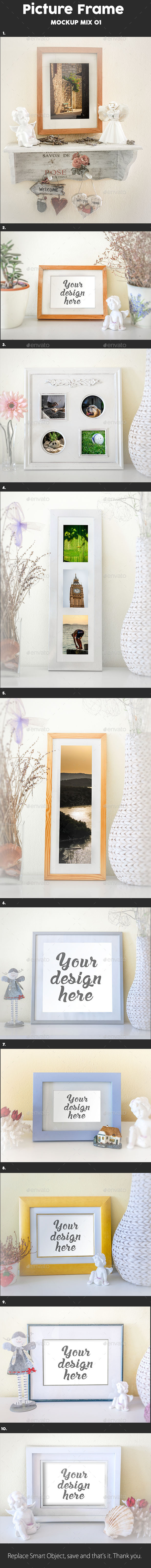 GraphicRiver 10 Picture Frame Mock Up s 9004719 GraphicRiver 10 Picture Frame Mock Up s 9004719