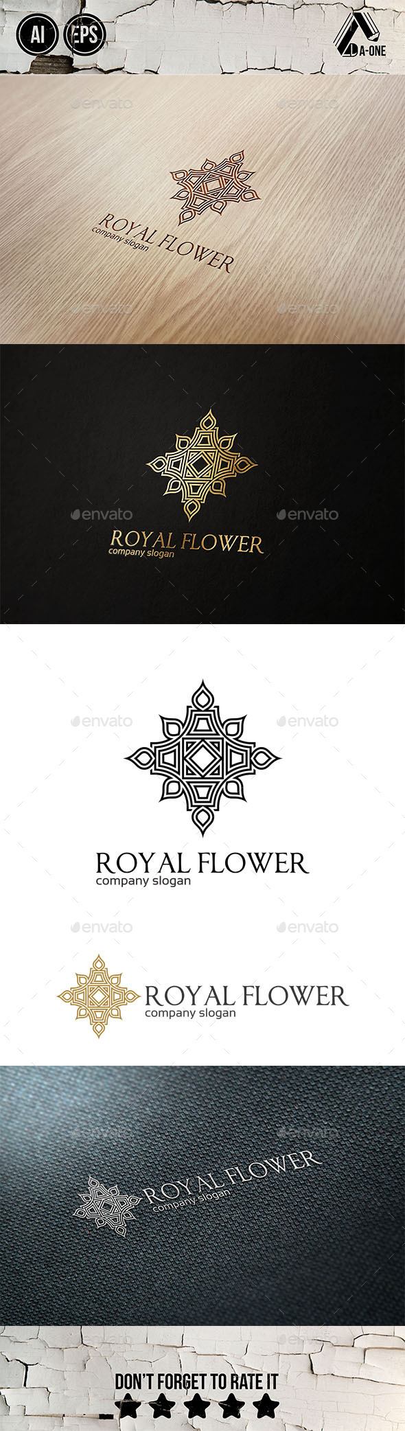 GraphicRiver Royal Flower Logo 9005578 GraphicRiver Royal Flower Logo 9005578