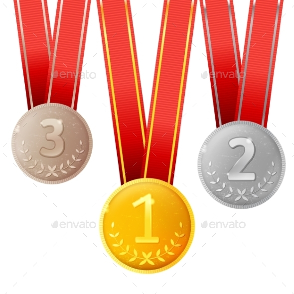 GraphicRiver Golden Silver and Bronze Medals 9005601 GraphicRiver Golden Silver and Bronze Medals 9005601