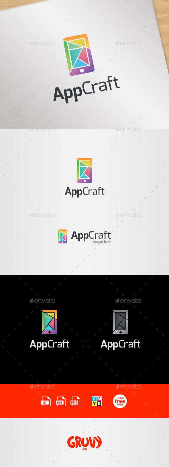 GraphicRiver AppCraft Mobile App Design Logo Template 9007325 GraphicRiver AppCraft Mobile App Design Logo Template 9007325