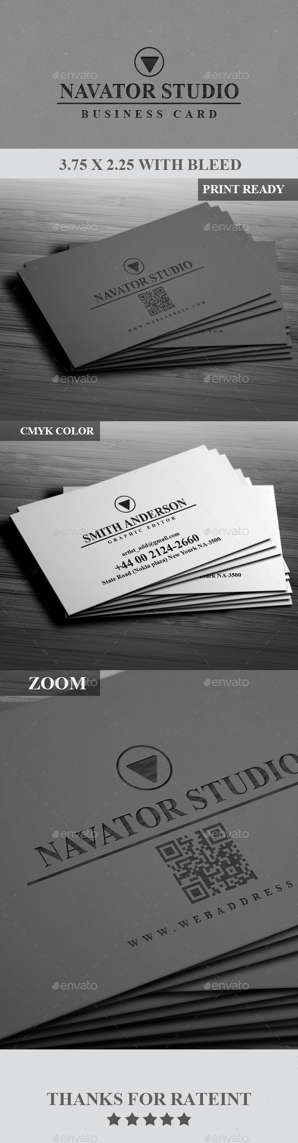 GraphicRiver Navaor Studio Business Card 9007653 GraphicRiver Navaor Studio Business Card 9007653