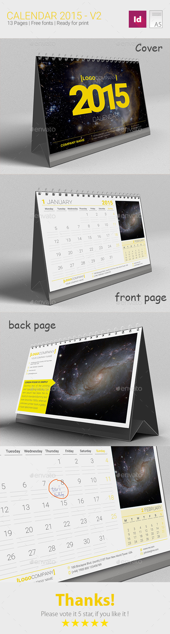 GraphicRiver Calendar 2015-V2 9007759 GraphicRiver Calendar 2015-V2 9007759