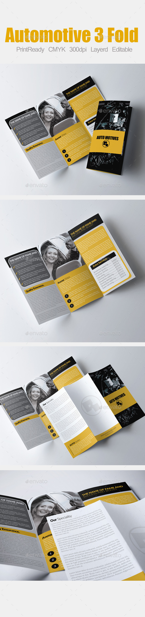 GraphicRiver Tri Fold Automotive Brochure 9008628 GraphicRiver Tri Fold Automotive Brochure 9008628