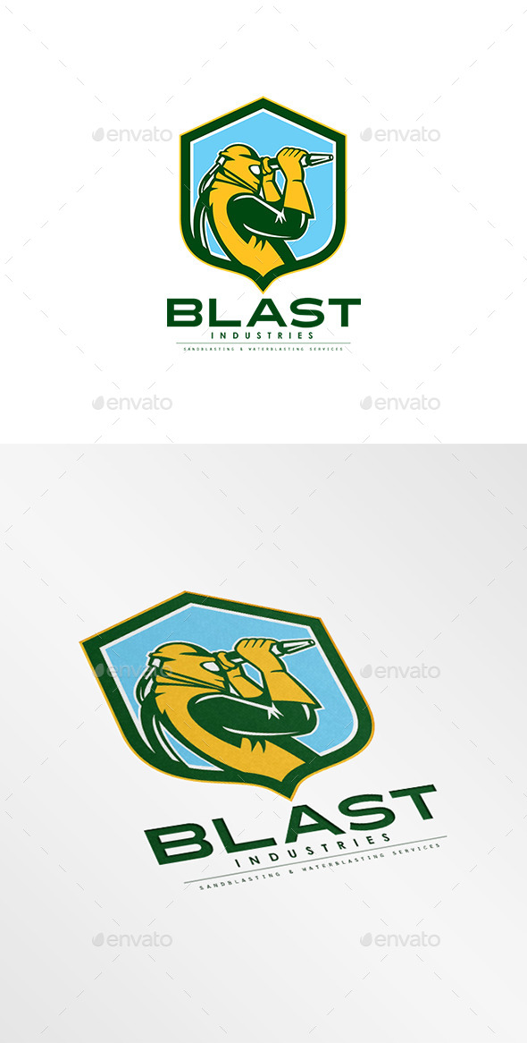 Blast Industries Sandblasting Logo (Humans)