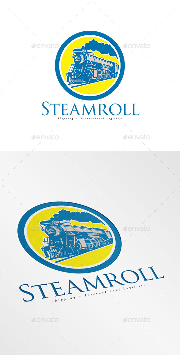 Steam Roll Shipping and Logistics Logo (Humans)