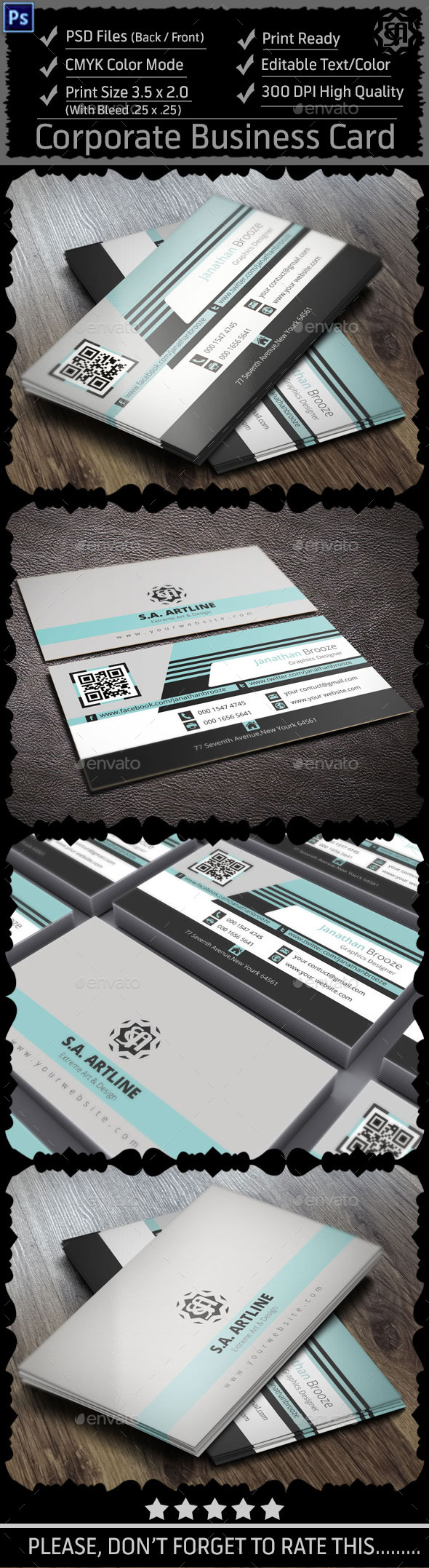 GraphicRiver Modern Corporate Business Card 9009707 GraphicRiver Modern Corporate Business Card 9009707