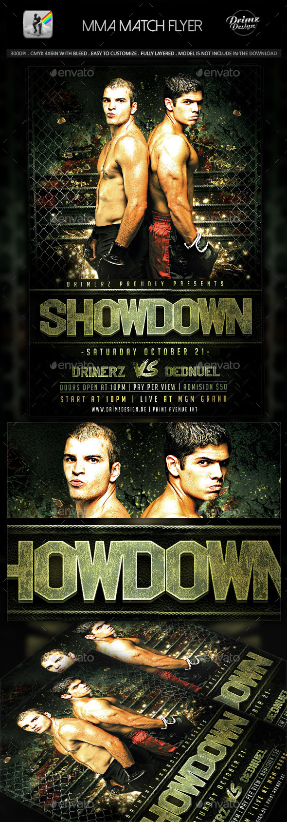 MMA Match Flyer (Sports)