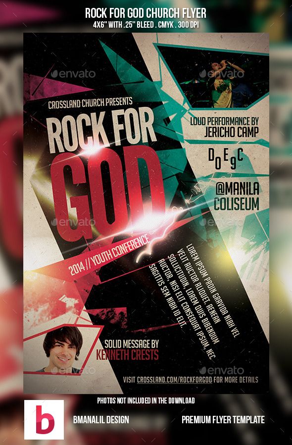 GraphicRiver Rock for God Church Flyer 9011080 GraphicRiver Rock for God Church Flyer 9011080