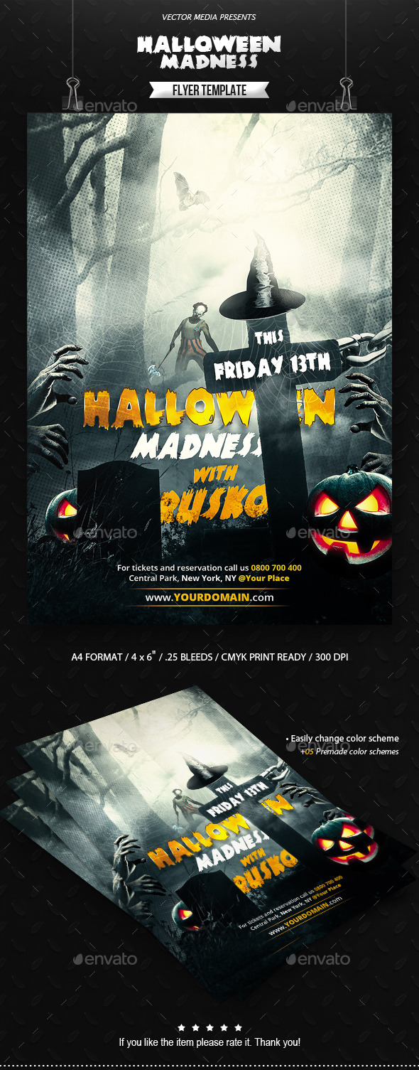 GraphicRiver Halloween Madness Flyer 9012457 GraphicRiver Halloween Madness Flyer 9012457