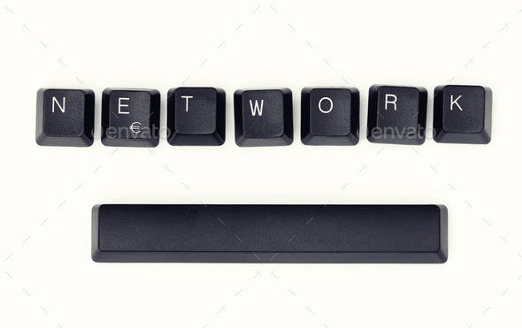 NETWORK word written on a keyboard (Misc) Photo Download