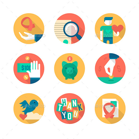 GraphicRiver Charity and Donation Icons 9013099 GraphicRiver Charity and Donation Icons 9013099