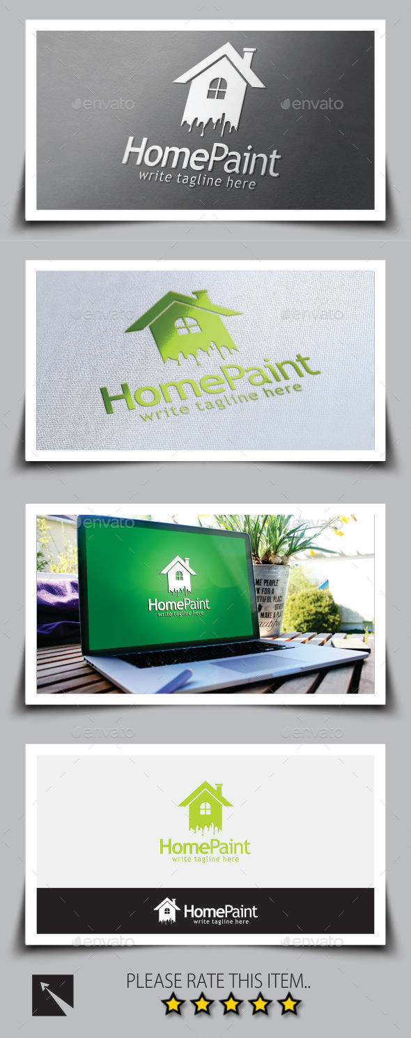 GraphicRiver Home Paint Logo Template 9013211 GraphicRiver Home Paint Logo Template 9013211