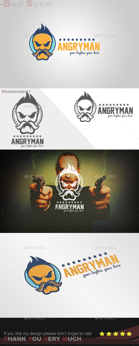 GraphicRiver Angryman Logo Template 9013383 GraphicRiver Angryman Logo Template 9013383