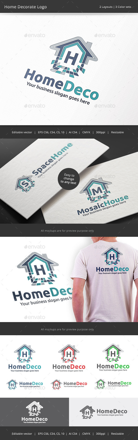 GraphicRiver Home Decorate Logo 9013188 GraphicRiver Home Decorate Logo 9013188