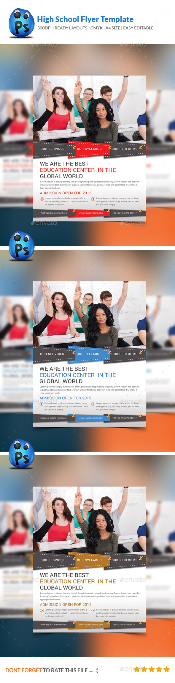 GraphicRiver High School Education Flyer Template 9014540 GraphicRiver High School Education Flyer Template 9014540