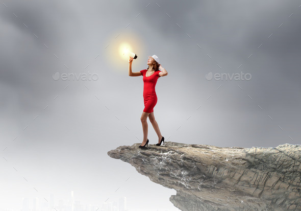 Woman with megaphone (Misc) Photo Download