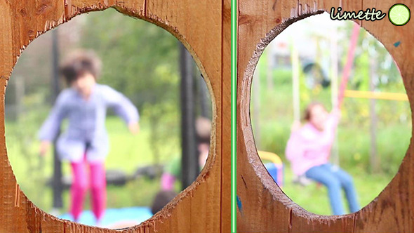 Kids Playing On Playground Kids Playing On Playground