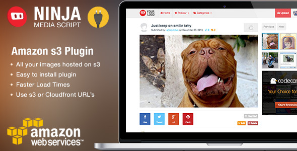CodeCanyon Ninja Media Script S3 Plugin Amazon S3 Plugin 9015837 CodeCanyon Ninja Media Script S3 Plugin Amazon S3 Plugin 9015837