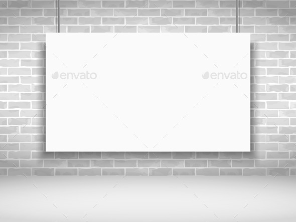 GraphicRiver Banner on Brick Wall 9016610 GraphicRiver Banner on Brick Wall 9016610